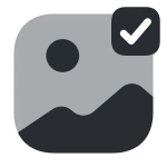 Gallery Tick SVG Icon